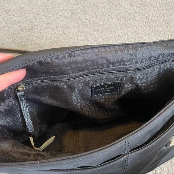 Kate Spade Black Nylon Messenger Bag/Tote/Purse - Picture 12 of 12